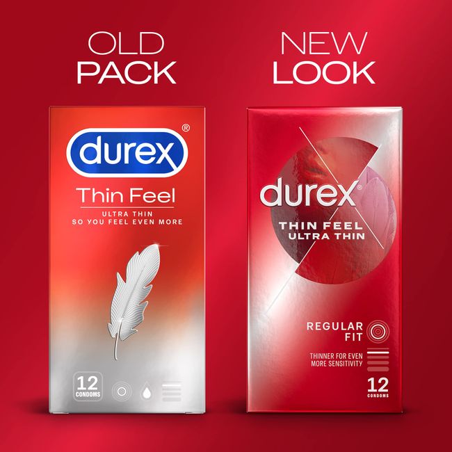 Durex Thin Feel Ultra Thin Condoms 12 pk : : Health & Personal  Care