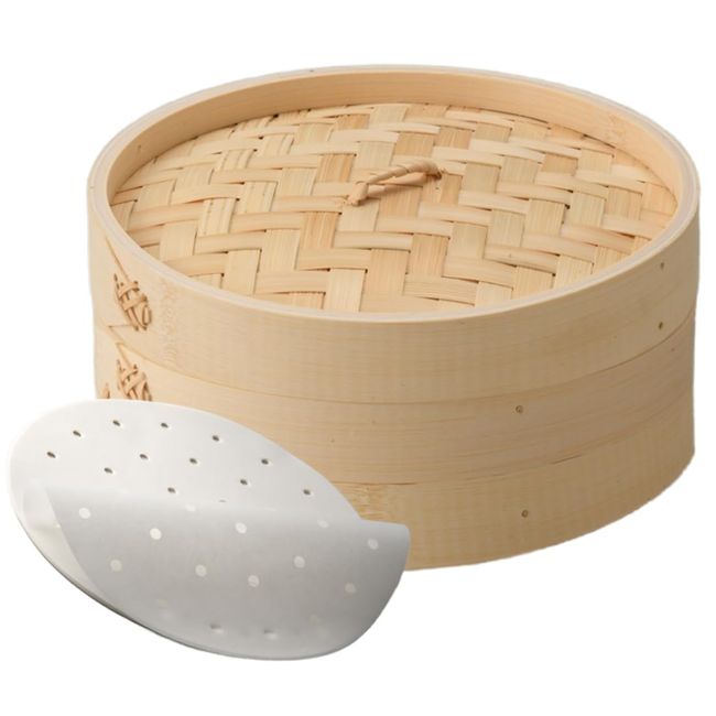 Bamboo Seiro Body/Lid Set, 8.3 inches (21 cm), Commercial Use, Steamer FH85021-11 (21 cm Bamboo 21 cm)