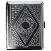 Victorian Era Crush Proof Chrome Cigarette Case (Hold King Size and 100mm)