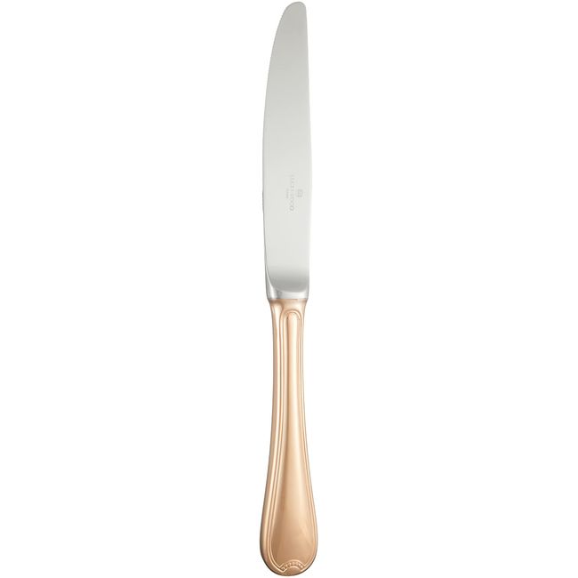 Luckywood 0-19311-360 Tiara, Pink Gold, Dessert Knife, Medium Saw Blade