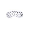Jewelco London Rhodium Silver Celtic Knot Toe Ring
