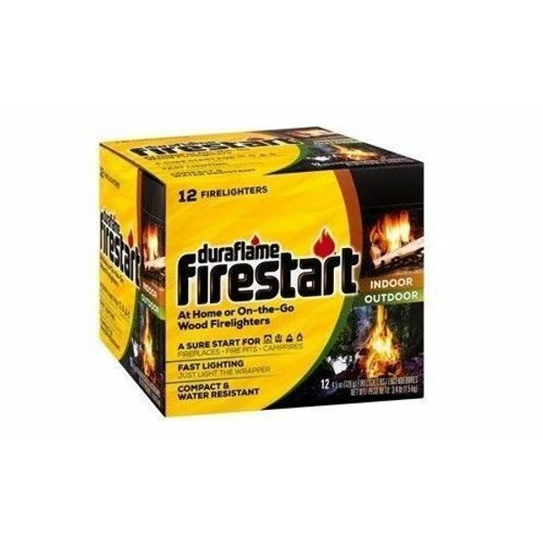 DURAFLAME 4841 FIRESTART 12 PACK FIRE LOG STARTER FIRELIGHTER WOODSTOVE 0083576