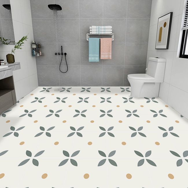 Floor stickers self-adhesive bathroom floor stickers kitchen tile