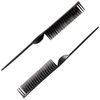 CocoBlack Naturals 3 Row Styling Comb For Detangling, Defining And Separating Curls (Black)