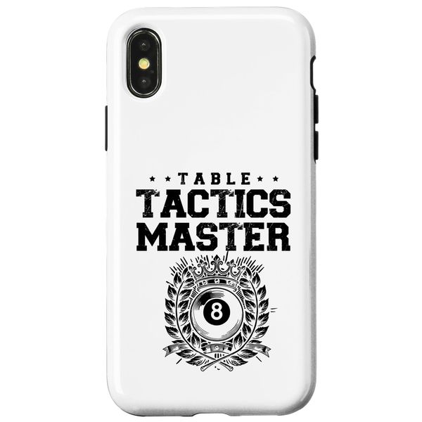 Table Tactics Master Billiard Cue Pool Snooker Case for iPhone X/XS
