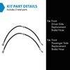 TRQ Brake Hose Set Compatible with 2007-2013 Nissan Altima