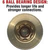 25 ft Recoil Poly Air Compressor Hose Accessories Tool Kit For Various Inflation