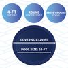8-Year 24-ft Round Above Ground Pool Winter Cover