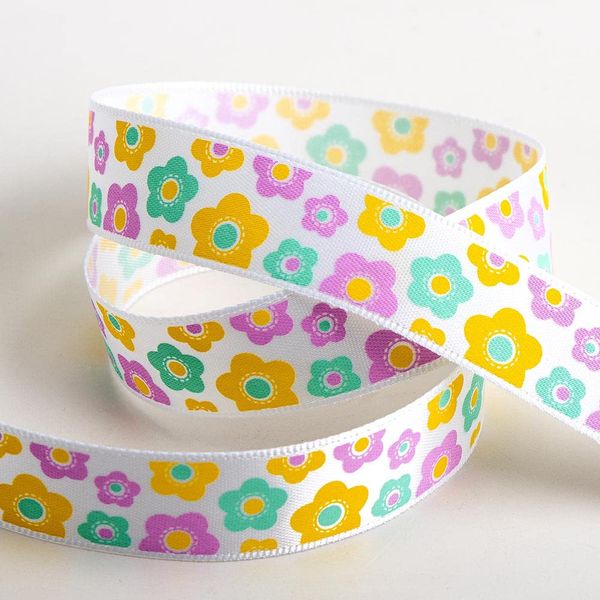 Italian Options Spring Daisies Easter Ribbon (16mm x 5M)