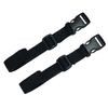 Webbing Strap with Quick Release Buckle, Pack of 2 (Black, 1 metre)