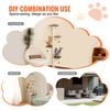 Wall Mounted Cat Shelves Tree with Platform Tree-Shaped Cat Furniture