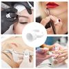 Adhesive Ring-Ruicoo Tattoo Ring Cup 300pcs Disposable Cosmetic Ring Tattoo Glue Holder Tattoo Ink Ring Adhesive Makeup Glue Ring Plastic Ink Holder Eyelash Extension Ring (Medium)