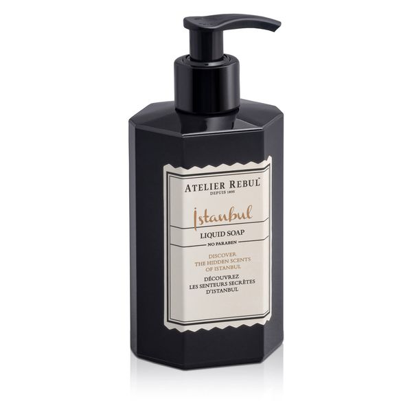 ATELIER REBUL ISTANBUL Hand Soap - Woody and Spicy Fragrance - Liquid Soap in Pump Dispenser - Natural Hand Soap without Sulfates, Parabens and Mineral Oils - 430 ml