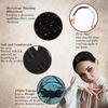 MWOOT 1920s Flapper Headbands for Women Roaring 20s Party Costumes, 4 Pieces 20s Hair Accessories, Women 20s Vintage Hair Hoop, 1920S Theme Hair Accessory Black White Silver Green