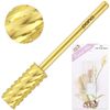 Professional Gold Small Barrel Nail Drill Bit 3X Coarse Grit