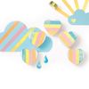 Magic Rainbow Iridescent Tape 12 mm x 2 m 6 Rolls Assorted Colours