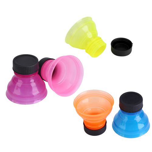 6Pcs PE Bottle Reusable Useful Snap On Can Bottle for Cool Soda Drink Lid
