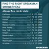 Speakman SR-124 Assana Anystream Multi-Function Shower Head, Polished Chrome