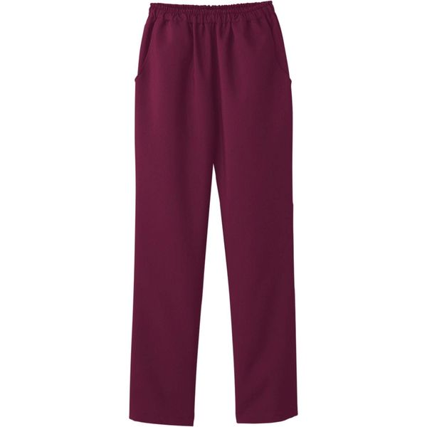 Doctors Without Borders 6013SC Women's Straight Scrub Pants, Full Elastic, red (burgundy)