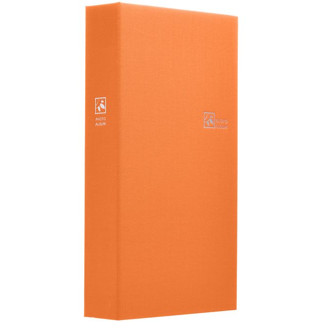 Nakabayashi TCPK-L-240-RO Pocketed Album, 3.5 x 5 inch (L Size), 3 tiers, 240 Pockets, Refresh Orange