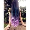 3 Pcs Synthetic Braiding Hair Extensions 24" Omber Jumbo Braid Kanekalon Hair Extensions for Beauty