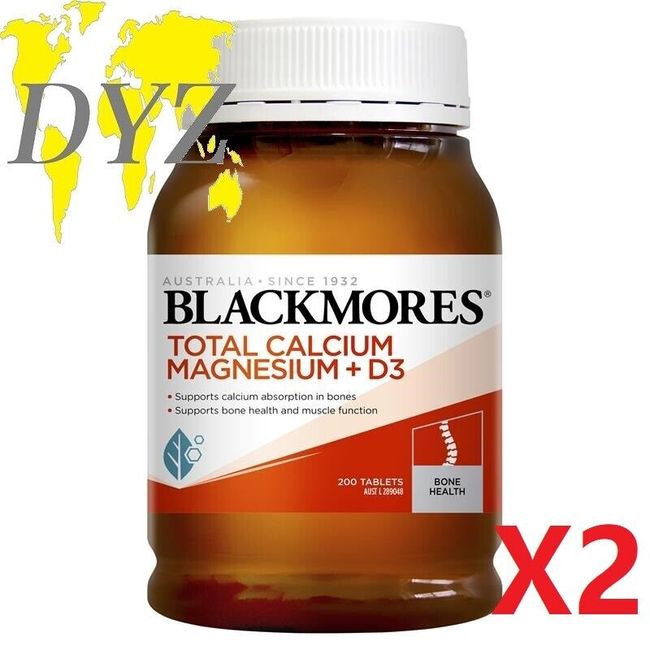 Blackmores Total Calcium & Magnesium + D3 (200 Tablets) [X2]