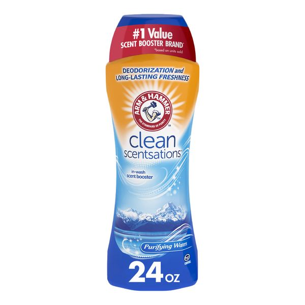 Arm & Hammer In-Wash Scent Booster, Purifying Waters, 24 oz (Pack of 6)