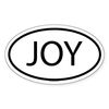 CafePress Joy Oval Sticker Oval Car Bumper Sticker