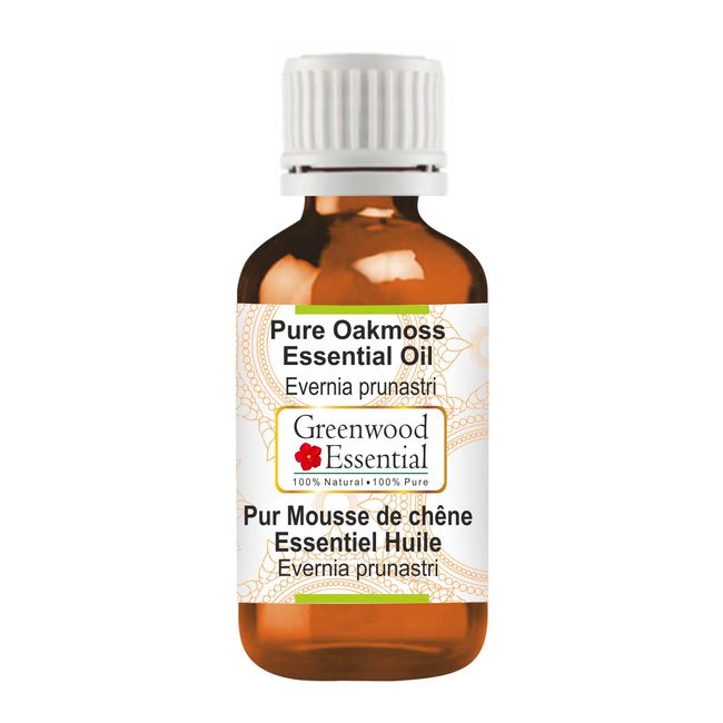 Greenwood Essential Pure Oakmoss Essential Oil (Evernia prunastri) Steam Distilled 15ml (0.50 oz)