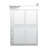 Xcut A4 Embossing Folder Storage Case Wallets (5pk) - with A6 Pockets