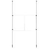 Double A4 Portrait Pockets Ceiling to Floor Window Cable Display Kit (3 Double A4 Portrait Pocket Kit)