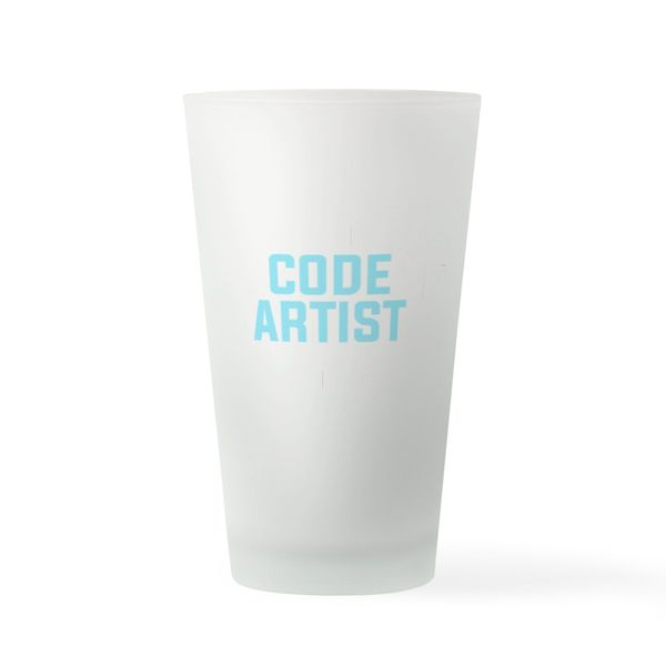 CafePress Code Artist Computer Cybersecurity Pint Glass, 16 oz. Drinking Glass
