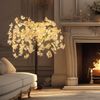 4FT Artificial Lighted Trees, Cherry Blossom Trees w/8 Lighting Modes Home Decor
