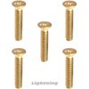1/4-20 x 3/4" Solid Brass Machine Screws Flat Head Phillips Drive Quantity 50