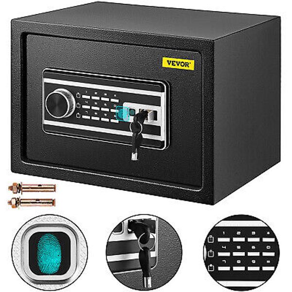 VEVOR Biometric Safe Box Fingerprint Keyboard Security Home Office Hotel Gun