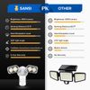 28W 3500LM LED PIR Motion Sensor Security Light Dusk to Dawn Floodlights IP65