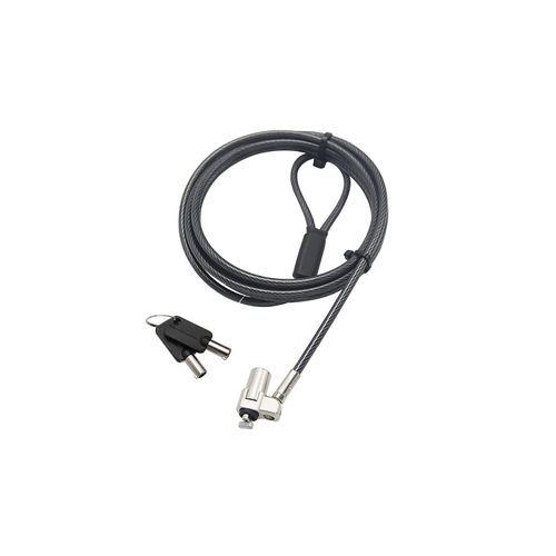 Mobile Edge Ultra-Slim 6.5' Laptop Lock Security Locking Key Cable, Anti-Theft, Universal Fit