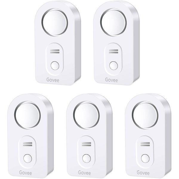 Govee Water Leak Detectors 5 Pack, 100dB Adjustable Audio Alarm Sensor