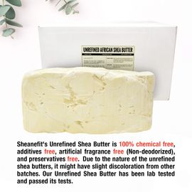 Sheanefit Raw Unrefined Ivory African Shea Butter Bulk Bar- Use