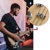 CashBeat Brass Bass String Retainer, Silver String Tree with Mounting Screws (for Electric/Precision Bass)
