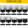 LO MERECES Updated 10Pcs Hair Clipper Guards Cutting Combs for TPOB Slime2 - Black