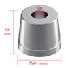 Linkidea 2 Pack Safety Razor Stand, Men's Aluminum Alloy Shaving Razor Base Holder, Manual Razor Holder for Bathroom Countertops (Silver Grey)