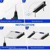 6 Pack Overhead Storage Bin Rack, Ceiling Racks for Utility Bins Organization, H