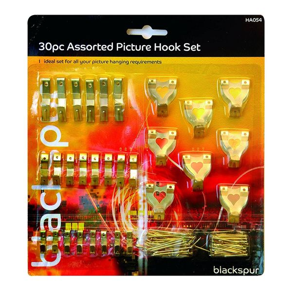 30 Piece Assorted Picture Hook Set