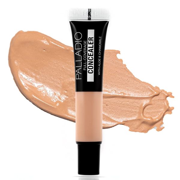 Palladio Vollständig deckender Concealer, Tarnung für unter den Augen, Cremiger Gesichts- und Augen-Concealer, Gleicht den Hautton aus, Verdeckt Unreinheiten, Chai tea