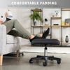 VIVO Black 2-in-1 Ergonomic Footrest, Height Adjustable Desk Stool