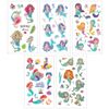 allydrew Waterproof Temporary Tattoos for Children, 20 sheets, Mermaids