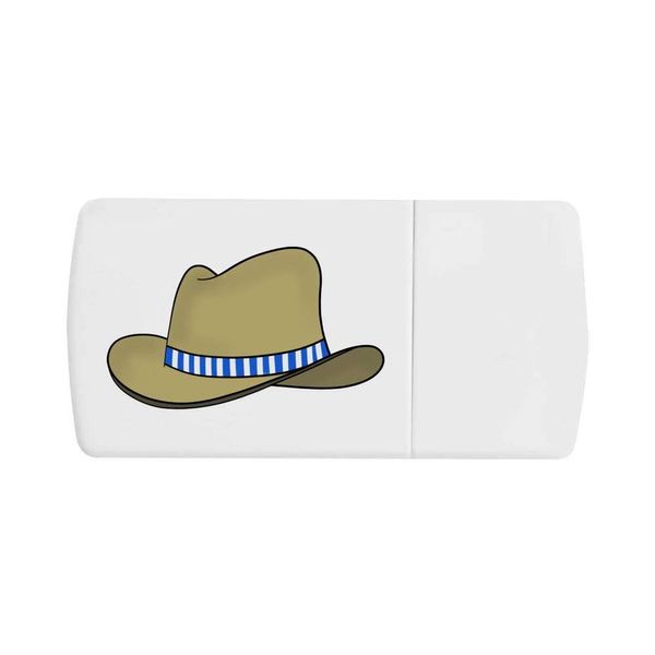 'Cowboy Hat' Pill Box with Tablet Splitter (PI00021424)