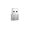 BoxWave Adapter Compatible with HyperX Cloud II Wireless - USB-A to C PortChanger (5-Pack), Type-C OTG Convert Charging Data Adapter - Metallic Silver