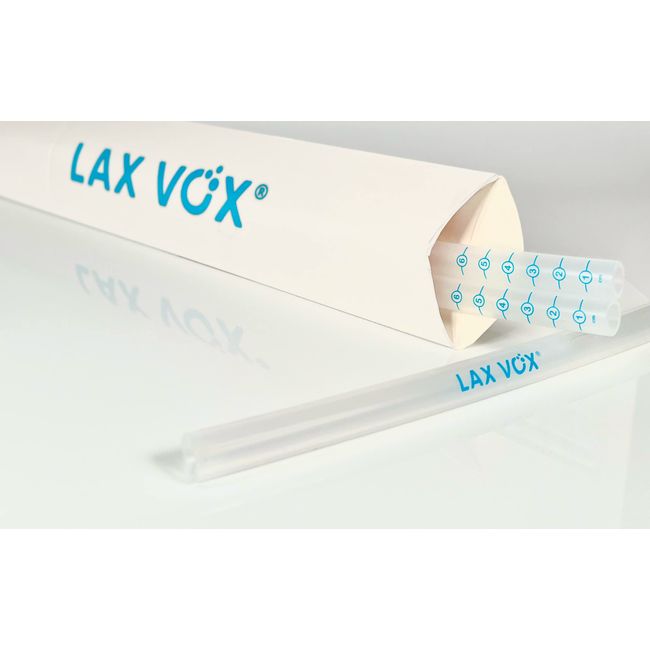 3 LAX VOX® Schläuche zur Regeneration und Training der Stimme (transparent)